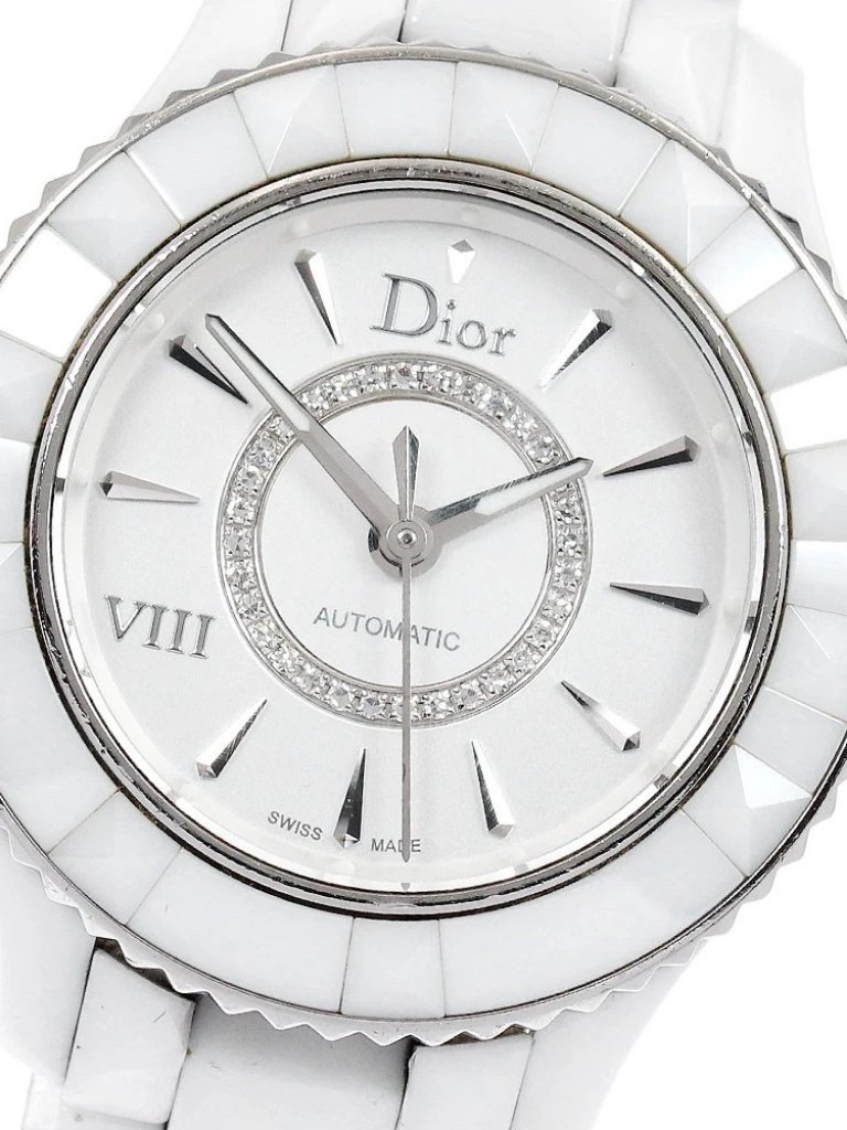 Dior Yuit Cd1235e3 SilverDiamond Dial Automatic Ladies Watch895331